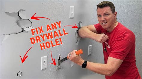 youtube fix hole in sheetrock